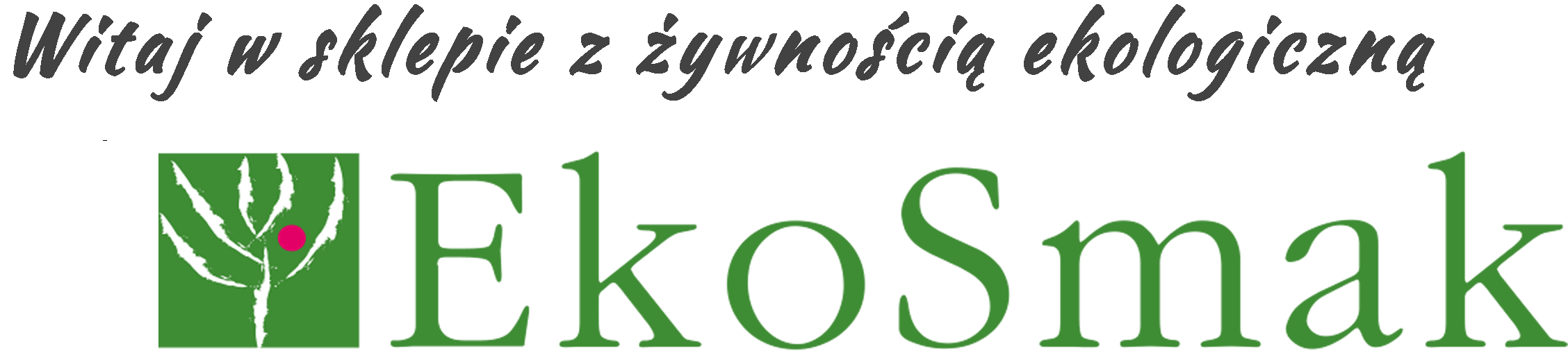 logo ekosmak, logo ekologiczny grzegorz, internetowy sklep ze zdrowa zywnoscia ekologiczna